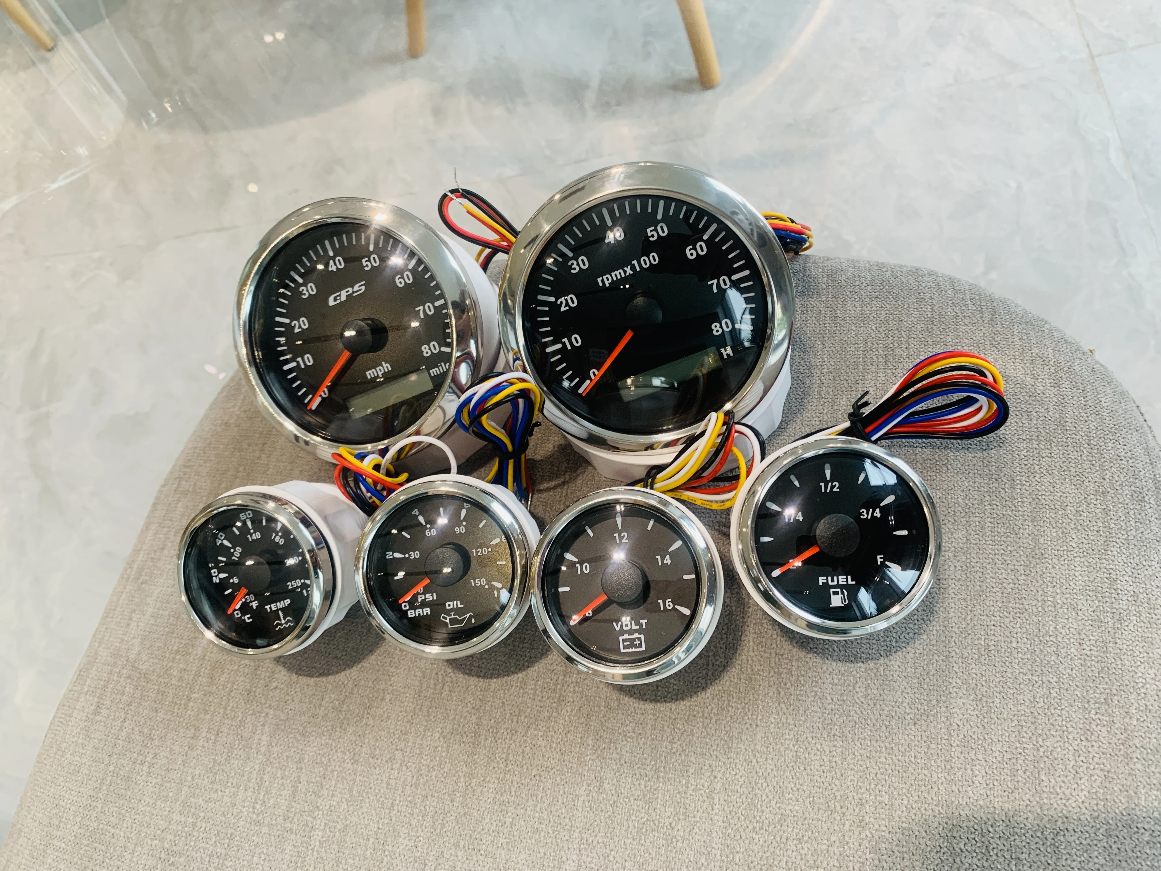 Speedometer Rpm Tachometer 6 Gauge Set