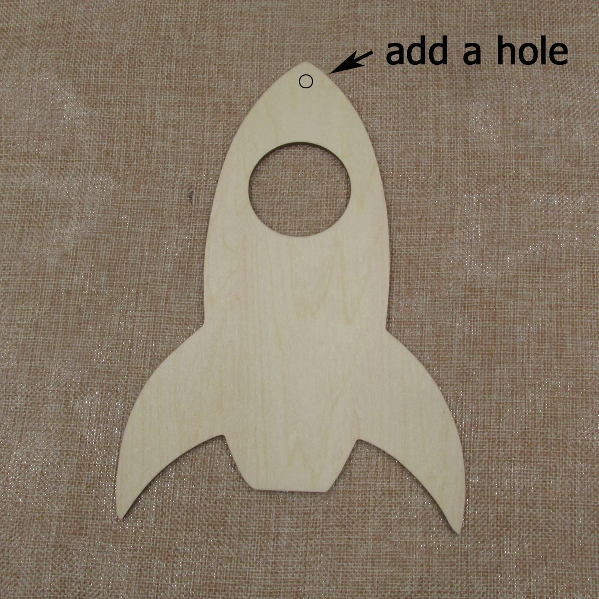 Unfinished Blank Rocket Ship Wood Cutout Shape, Laser Cut, Wooden Embellishments, Outer Space, Party Decor, DIY Craft Supplies