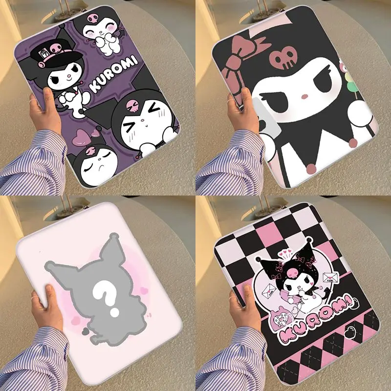 

Sanrio Kurome Melody Stitch Cute Tablet Bag Suitable for 10 11 12 13 14 15 Inch Macbook Pro Computer Laptop Bag Christmas Gift