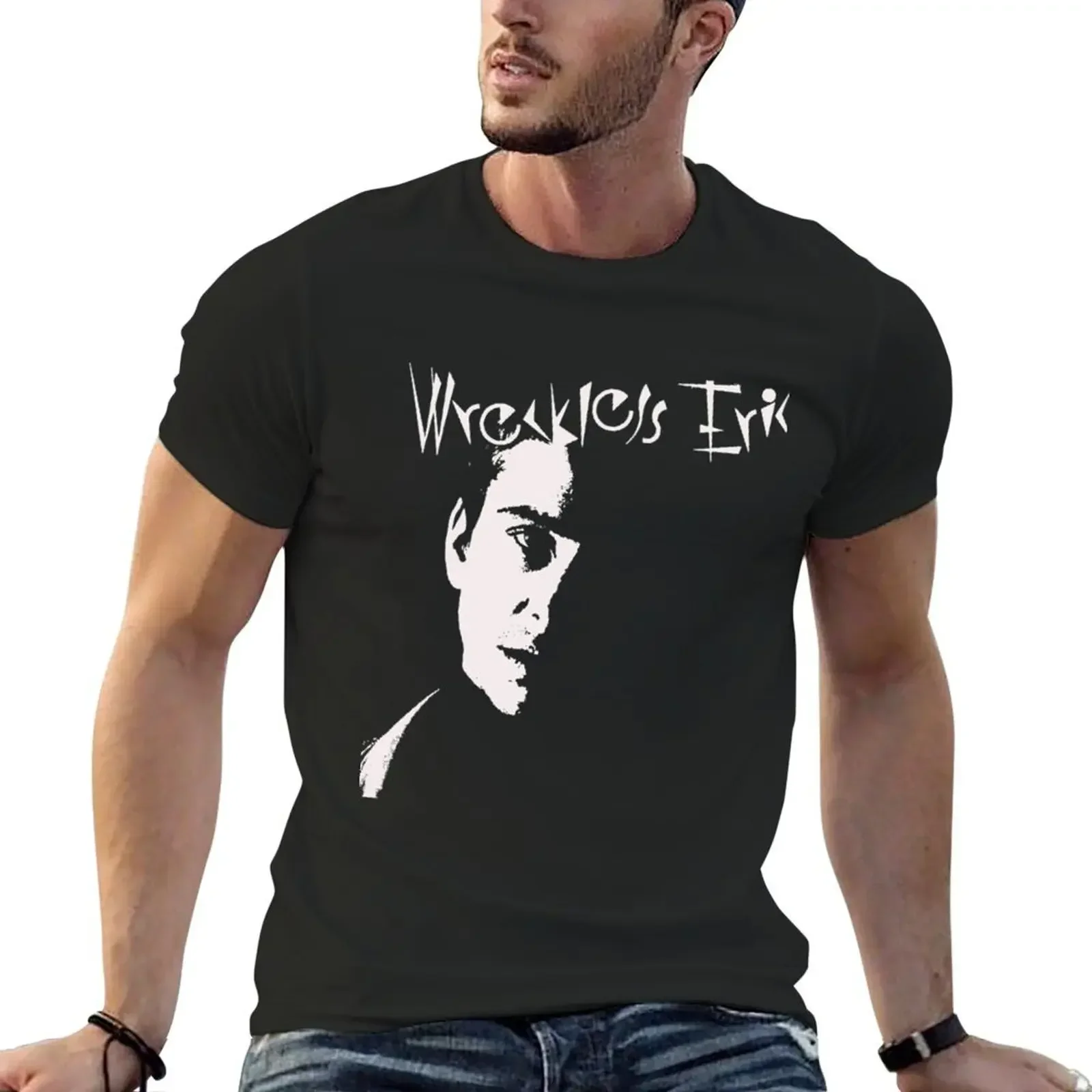 

Wreckless Eric T-Shirt summer top blanks vintage clothes mens cotton t shirts