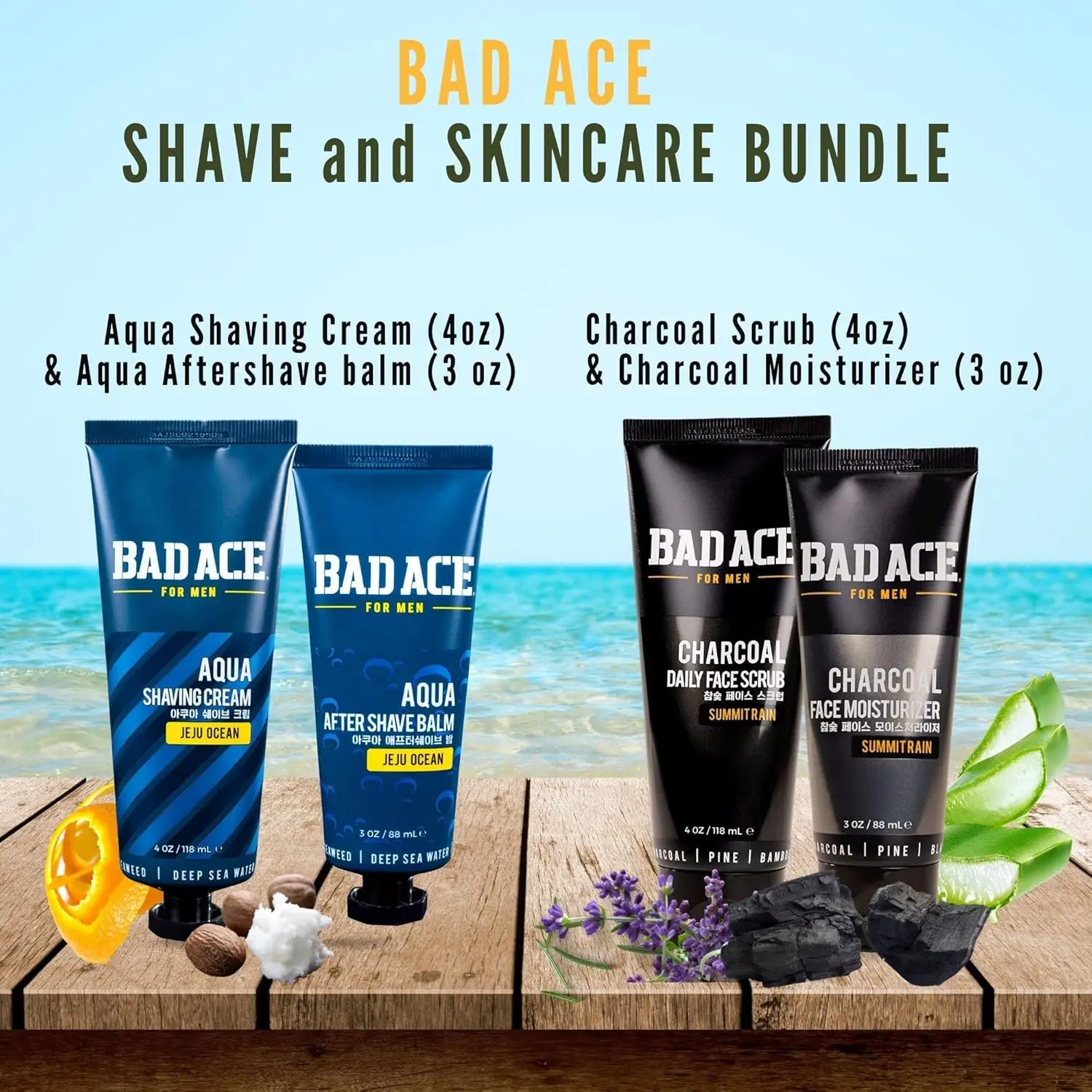 Aqua & Charcoal Series | Korean Skin Care, Men's Grooming & Skin Care | Shaving Cream