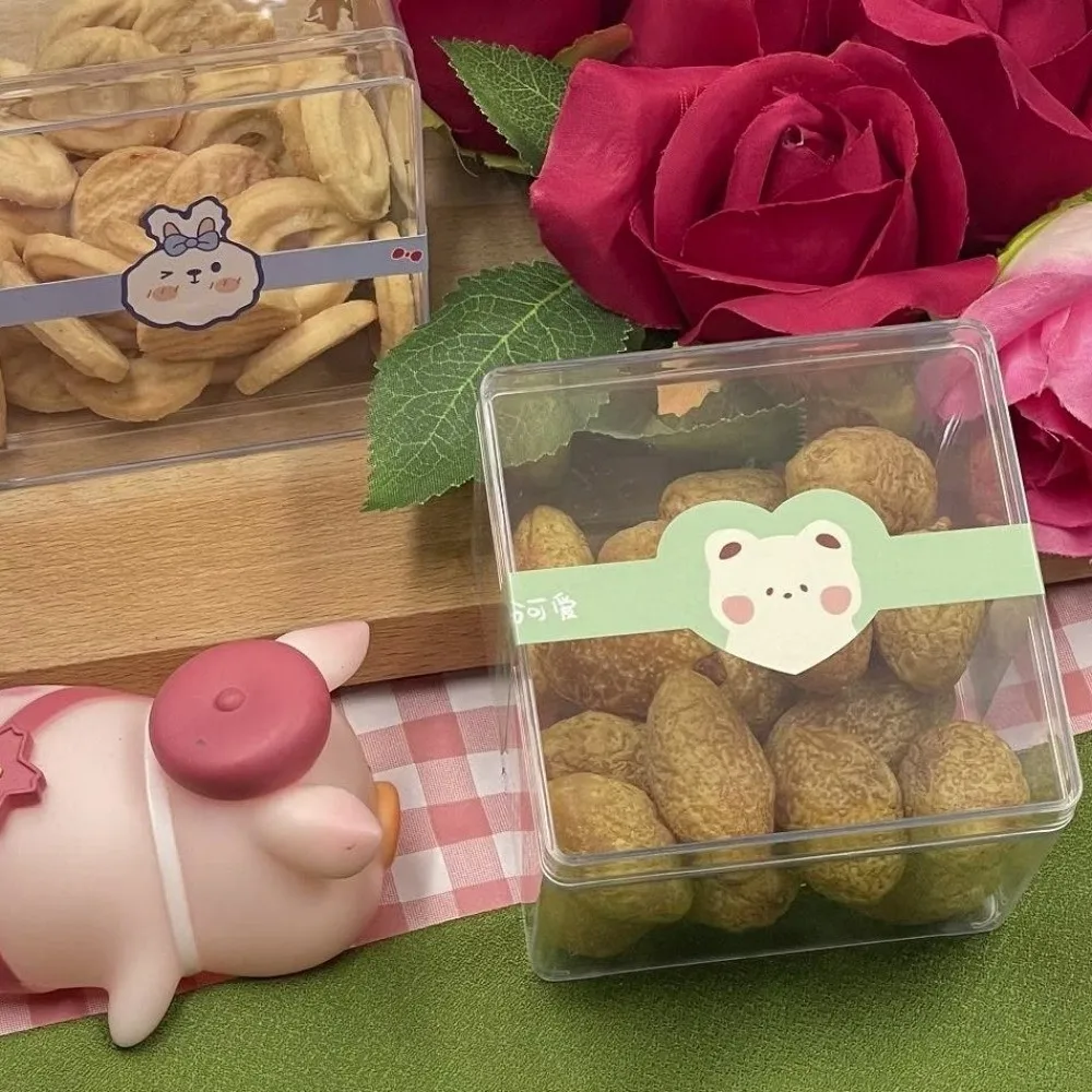 Nuevo Caja de plástico para galletas de aproximadamente 290ML, contenedores de Tiramisú transparentes hechos a mano, Mini molde para Mousse DIY,
