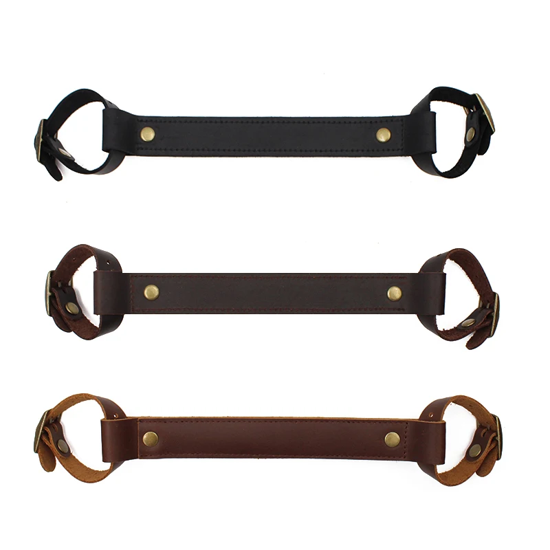 

Vintage Durable Bike Frame Handle Leather Bike Handle Strap Travel Bike Accessories