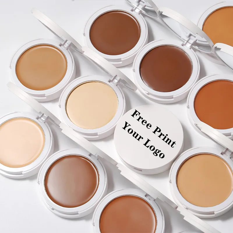 Crème anti-cernes, vente en gros, maquillage de Contour, 14 couleurs, marque privée, organique, végétalien, mat, imperméable, couverture complète