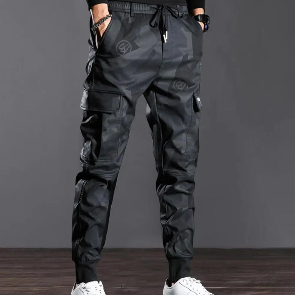 Men\'s Camouflage Pants Casual Baggy Pencil Pants Fashion Summer Gym Sport Black Joggers Trousers