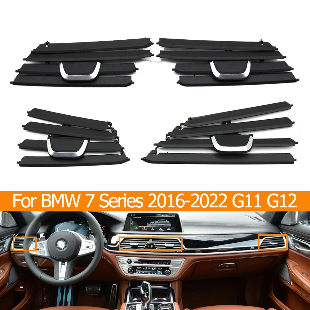 Dashboard Front Air Conditioner Ac Vent Outlet Grille Repair Kit For BMW 7 Series G11 G12 2016 2017 2018 2019 2020 730 740 750