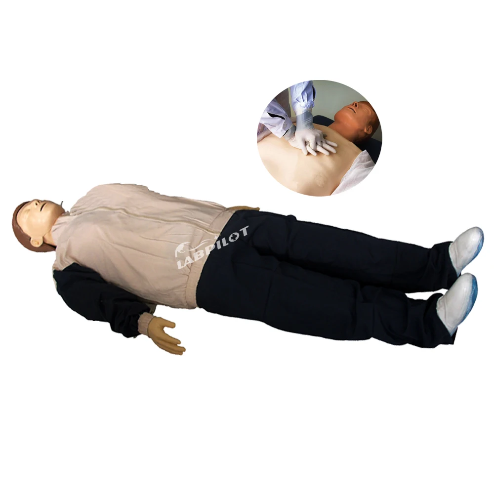 Electronic CPR Training Manikin First Aid Emergency Rescue Dummy Airway Opening Medical Dummy