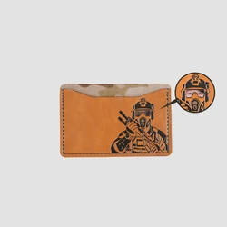 Porta tarjetas de identificación camuflaje táctico