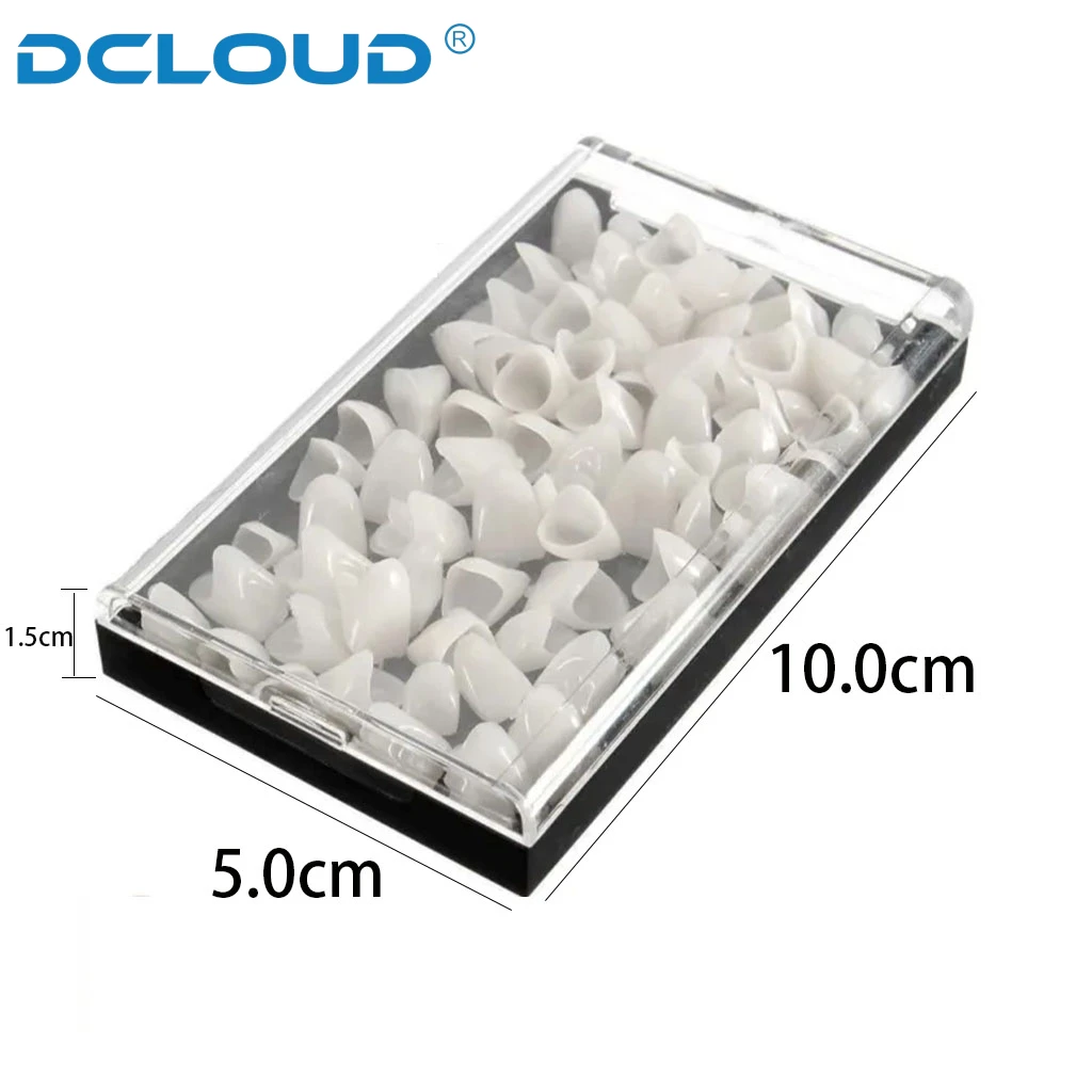 DCLOUD 1Box Dental Crowns Resin Porcelain Temporary Teeth Crown Teeth Whitening Anterior Posterior Crown Tooth Veneers Oral Care