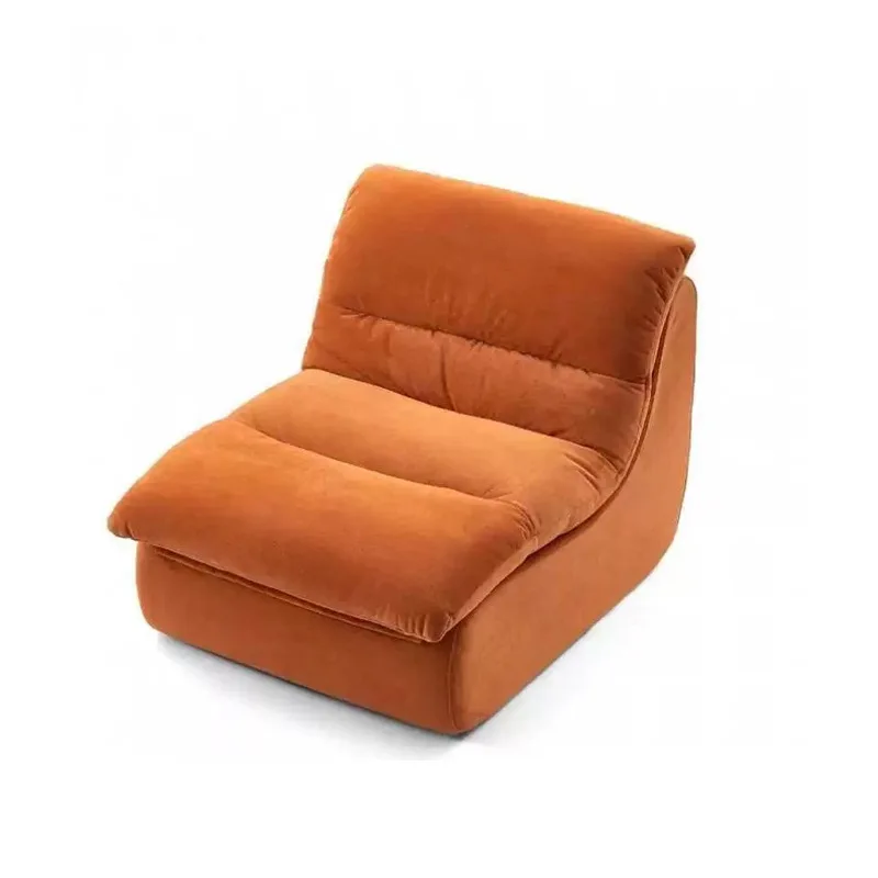 

Vacuum compression casual single chair, teddy velvet fabric, living room balcony, lazy sofa chair
