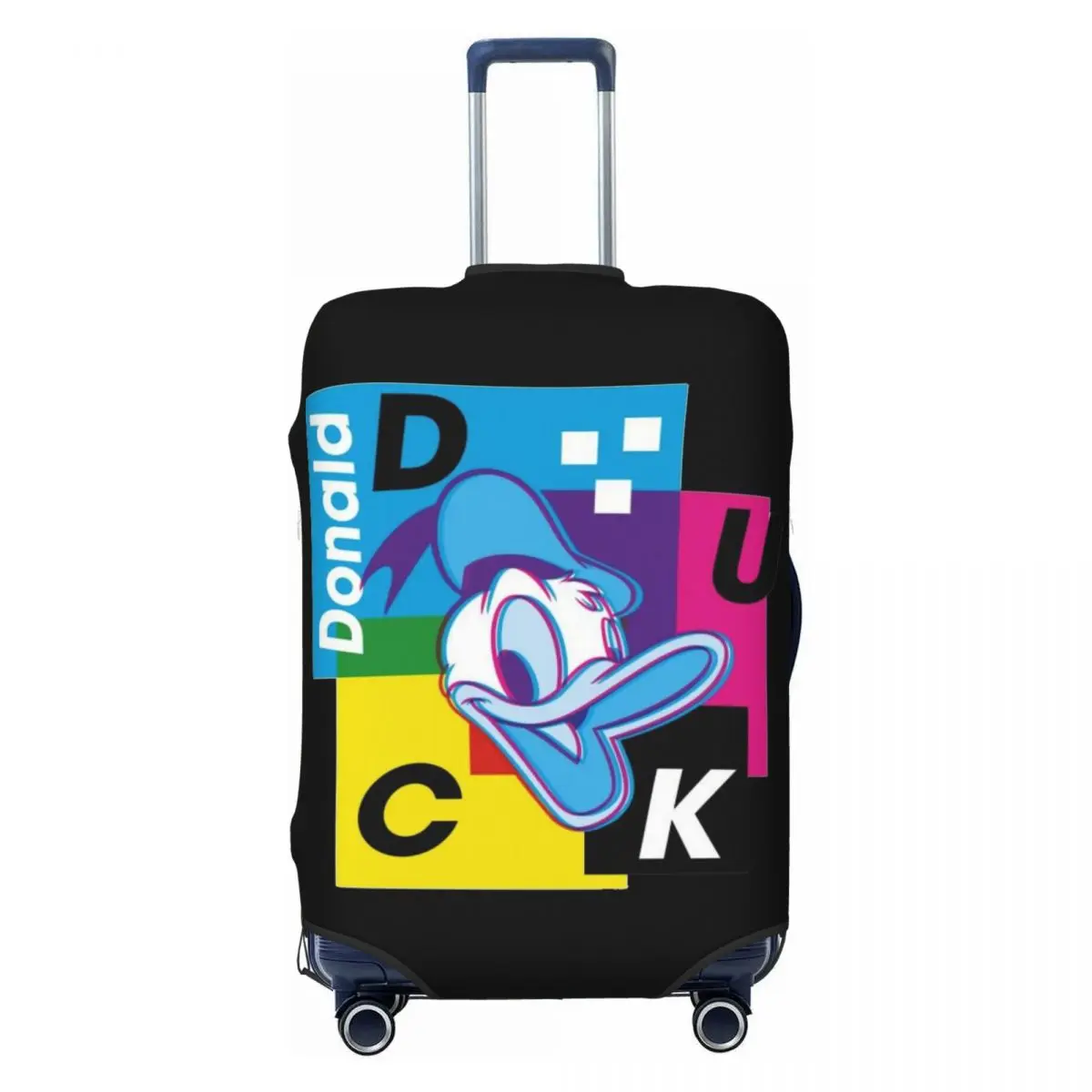 

Custom Fashion Donald Duck Cartoon Luggage Cover Protector Washable Travel Suitcase Covers