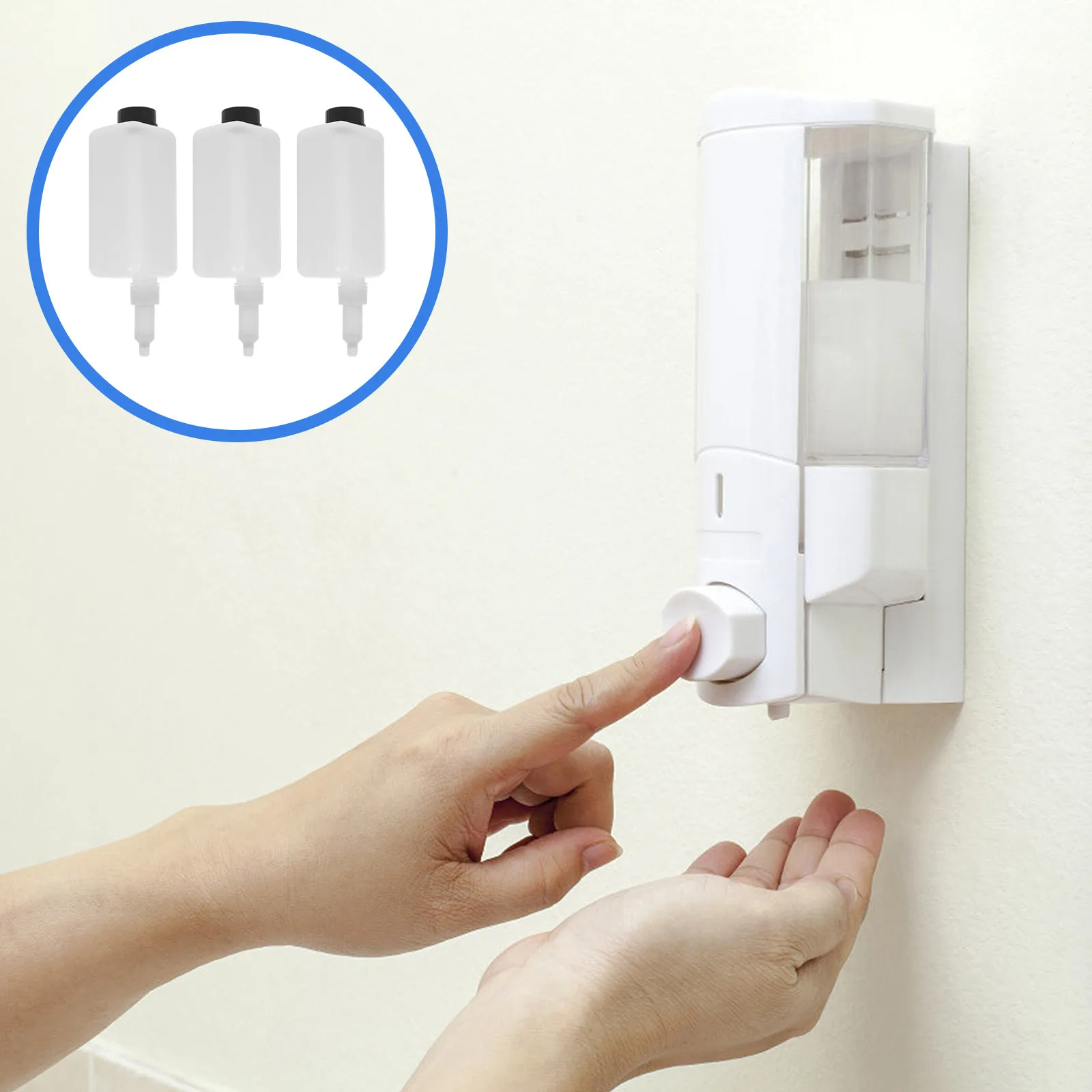 

Набор из 3-х сменных износостойких резиновых насадок для дозатора мыла, аксессуары для настенного держателя для мыла