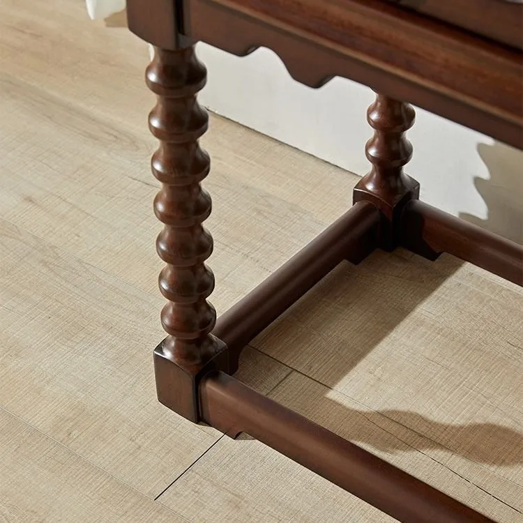 خزانة طويلة قديمة من الخشب الصلب الأمريكي، خزانة مشروبات لغرفة المعيشة، خزانة جانبية لتناول الطعام، خزانة تخزين كتب رئيسية في العصور الوسطى