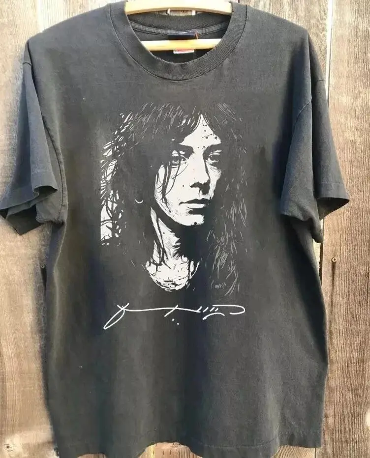 Vintage High Street T Shirts Y2k Fashion Tops Patti Smith T-shirt Print O Neck Tops Print Casual Loose Streetwear Unisex