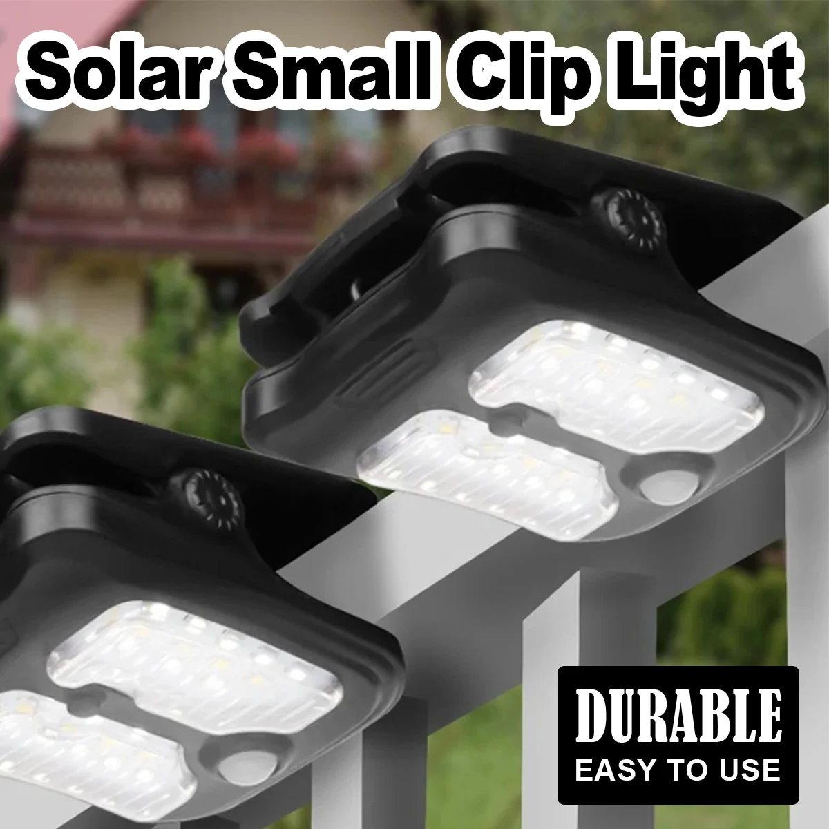 

Поп-солнечный зажим, светодиодный светильник для улицы с датчиком, настенные лампочки, зажимы для движения, водонепроницаемые для декора сада, двора, пейзажного освещения