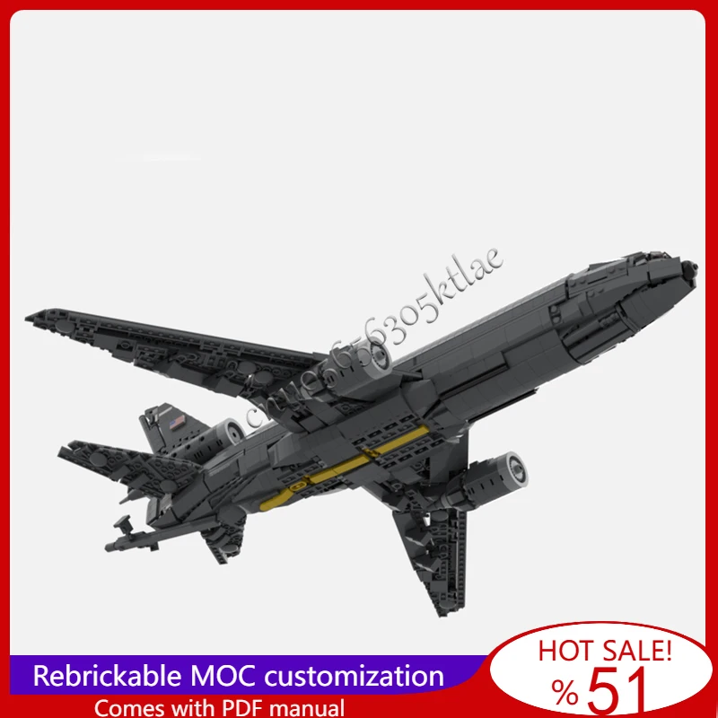 1839 pçs moc modificado KC-10 extensor modelo de aeronave de transporte diy montado educacional criativo para crianças brinquedos presente natal