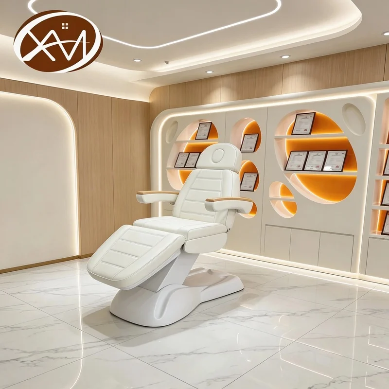 3/4 Motors Electric Modern Adjustable Foldable Facial Beauty Salon Bed Medical Spa Treatment Podiatry Aesthetic Tattoo Massage