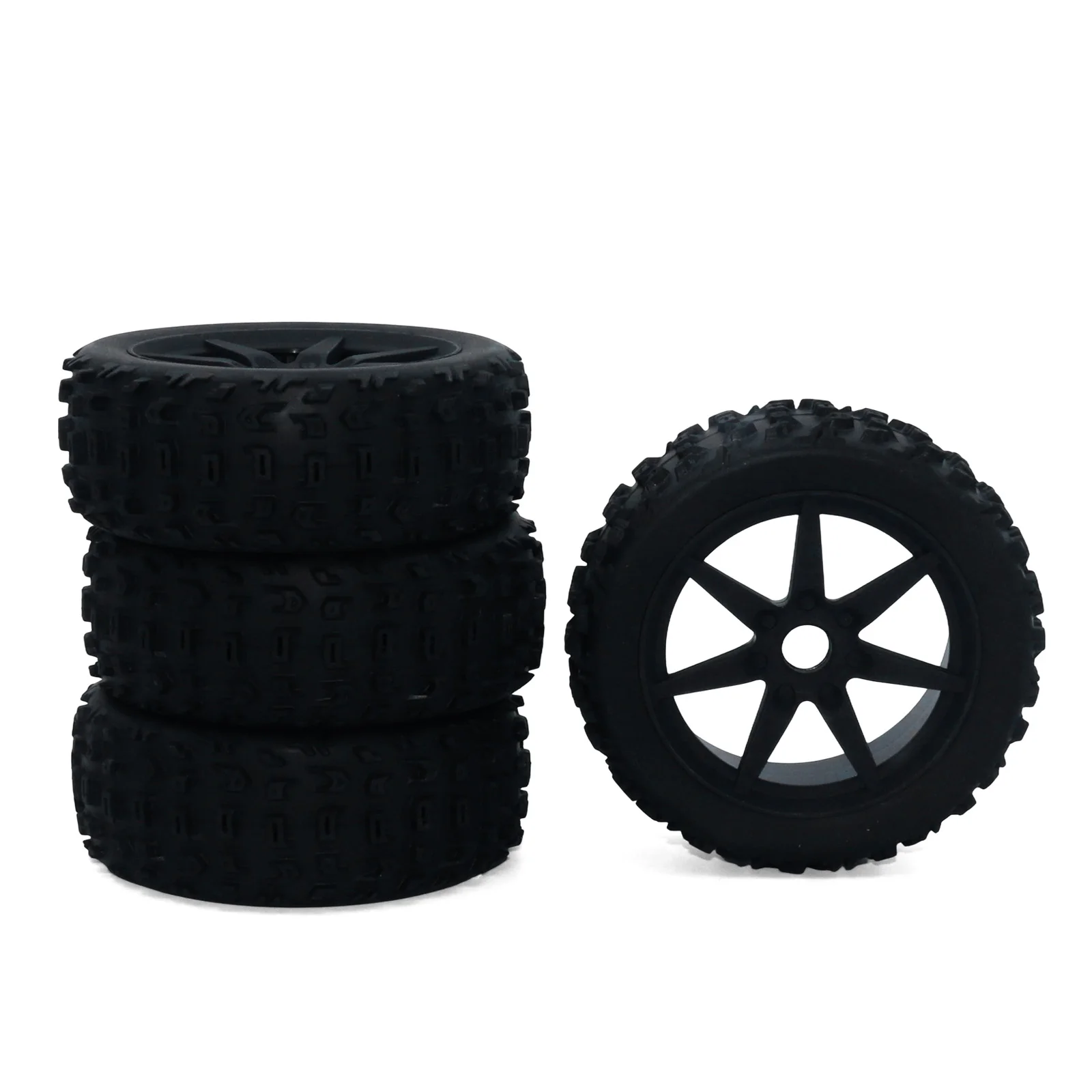 Neumáticos para vehículos todoterreno con control remoto 1/8, 4 piezas, 115 mm de diámetro, buje hexagonal de 17 mm, adecuados para Arrma Taifeng/Traxxas/Hpi Wr8, etc.