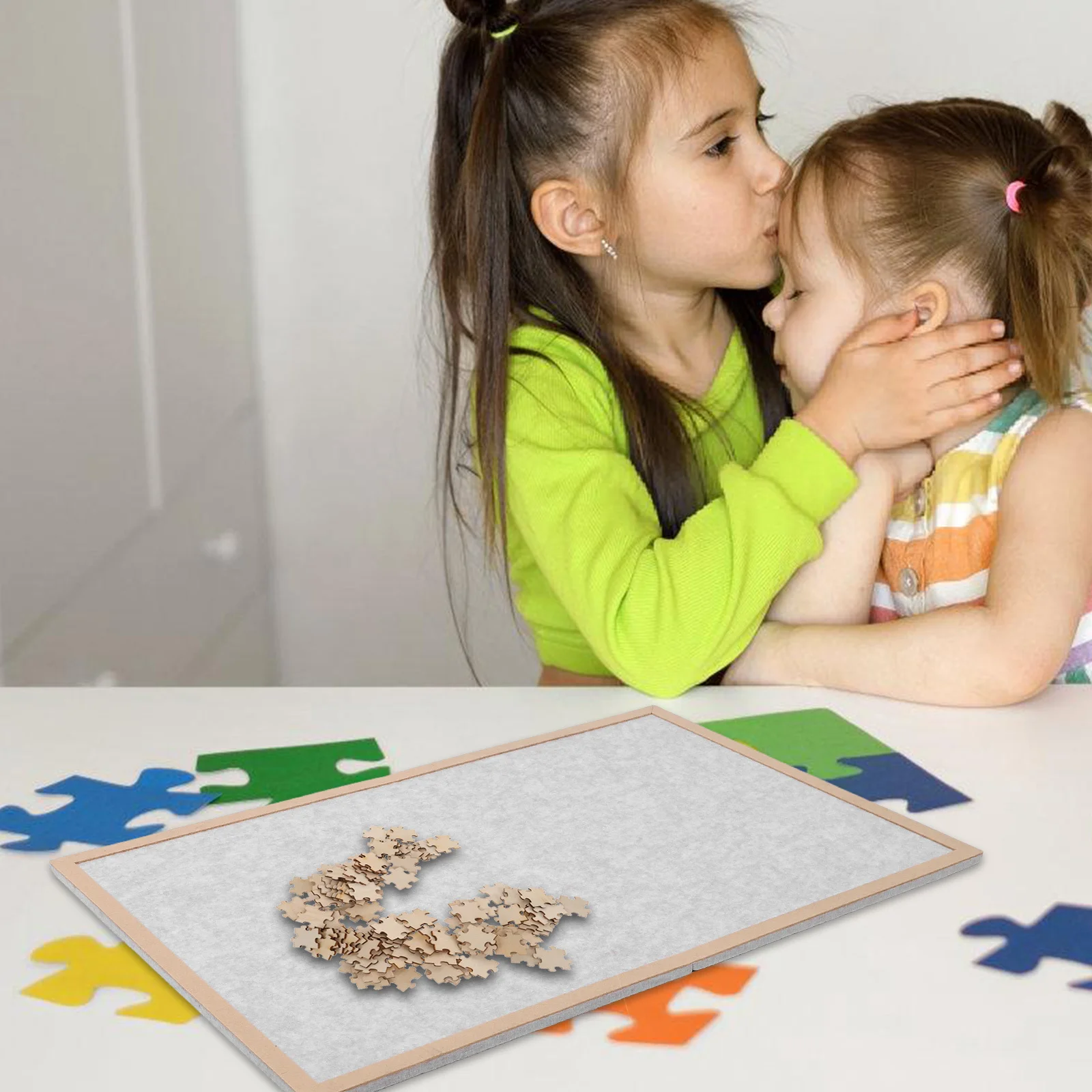 折りたたみ式パズルマット 滑り止めボード フレーム付き 収納オーガナイザー ジグソーパズルテーブルパッド トレイキーパーボードパッドフレーム