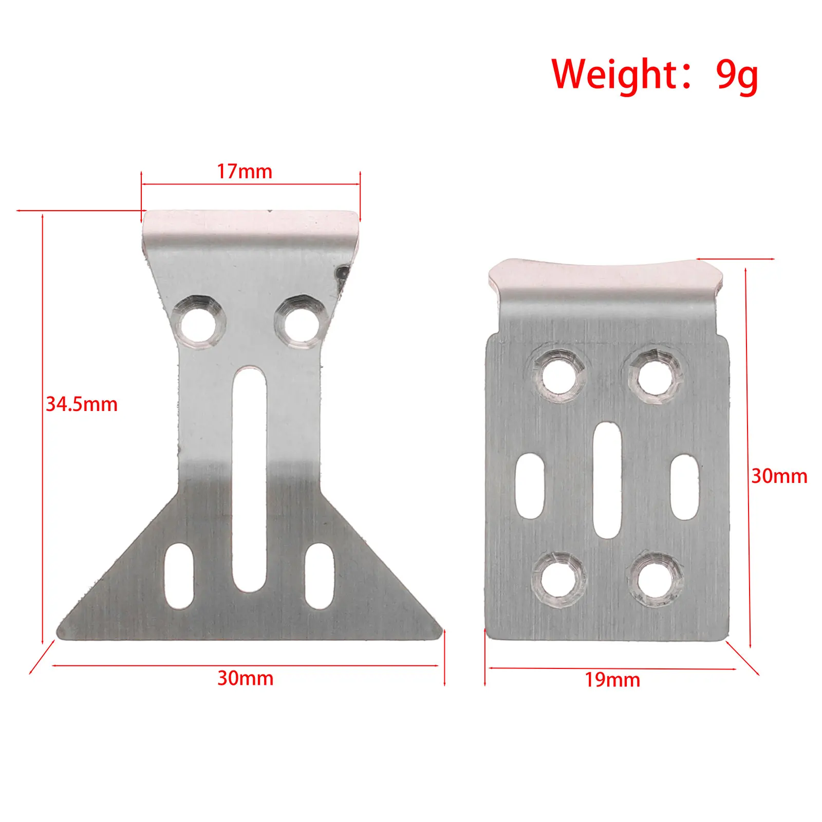 Protetor de armadura de chassi de placa antiderrapante de aço inoxidável para losi 1/24 micro-b buggy acessório de atualização de metal