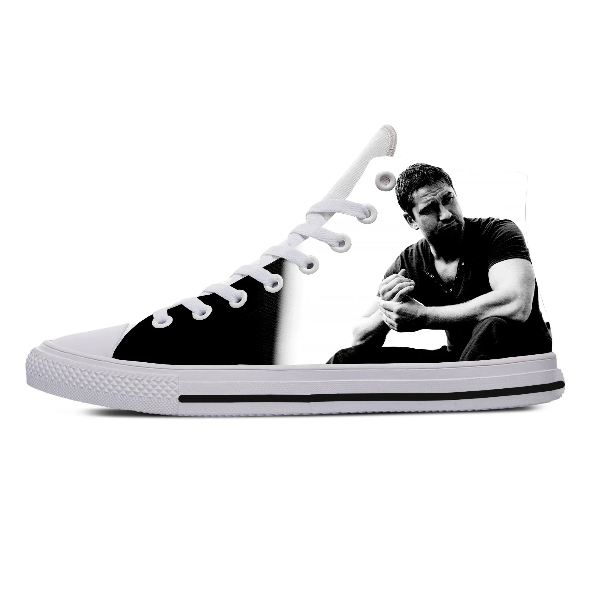 

Hot Fashion Gerard Butler High Sneakers Men Women High Quality Handiness Classic Casual Shoes Breathable High Top Board Shoes