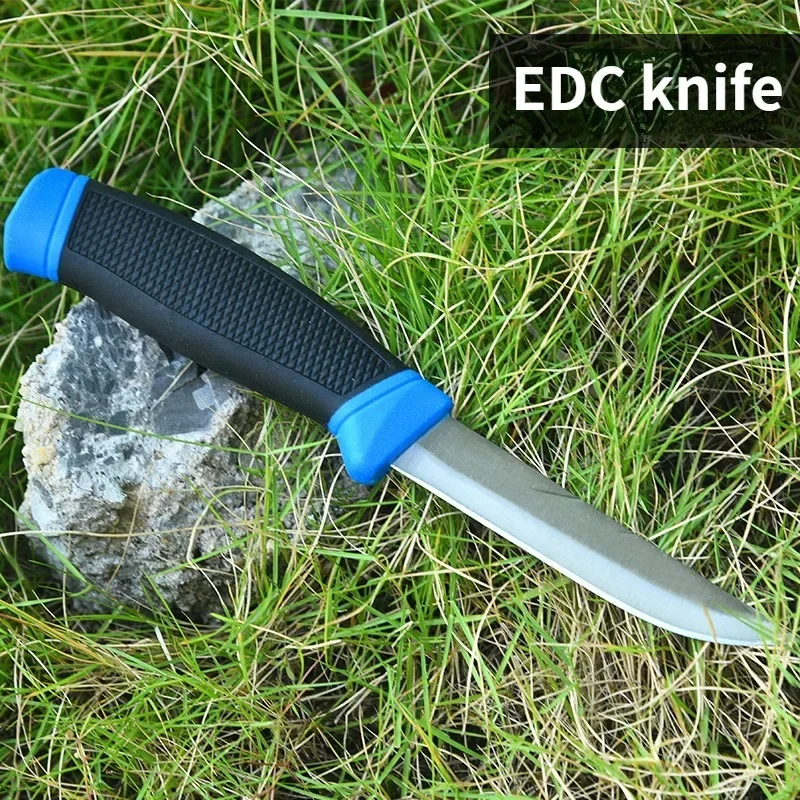 2024 Outdoor wild fishing hunting small straight knife, camping self-defense survival knife, portable edc small straight knife