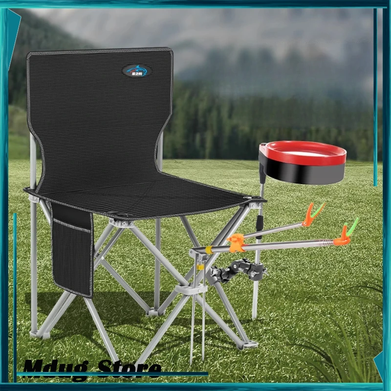 

Black Foldable Beach Chairs Portable Comfy Fishing Adult Beach Chairs Travel Outdoor Tumbonas Plegables Garden Furniture