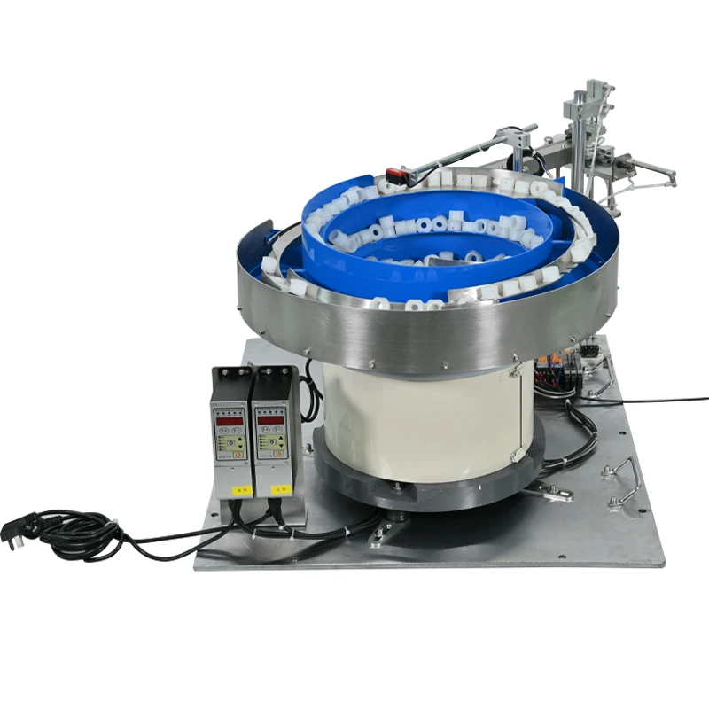 

Multi-track vibrating bowl feeder for production line, bottle cap plastic tube, clip plastic parts