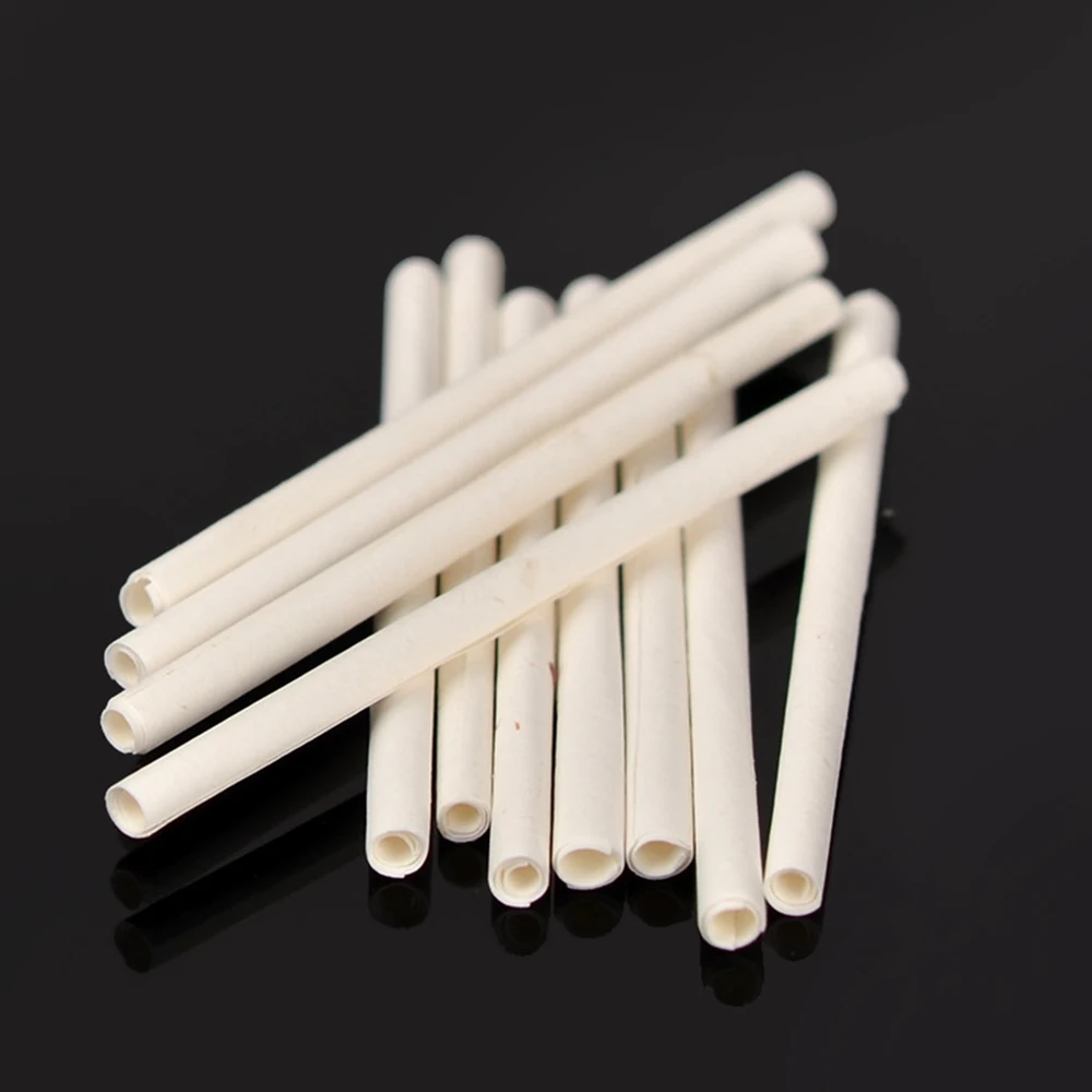 100pcs/Box 3MM Paper Filters ，3mm Handmade Tobacco Pipe Filter ，Smoking Pipes Filter ，Smoking Tools Accessories ，DIY length 45mm