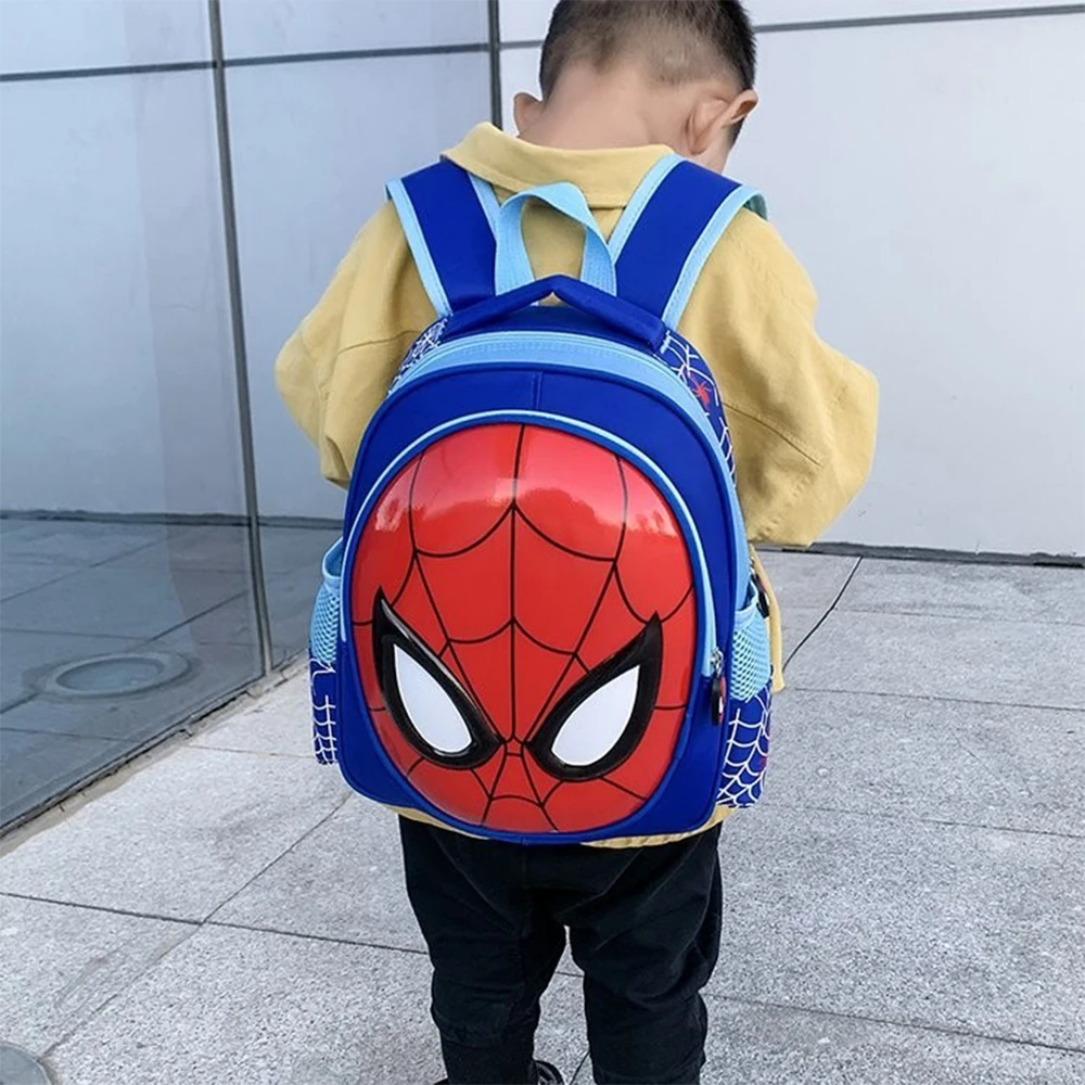 Cartoon Anime SpiderMan Children\'s backpack Cute cartoon schoolbag Boy girl doll toy gift Kindergarten backpack Student backpack