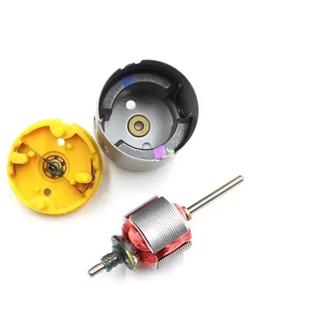​​RC-260SA-14240 Mini Long Shaft DC Motor 6V-12V 14000RPM Strong Magnet 24mm Round Electric Motor for Toy Models​​