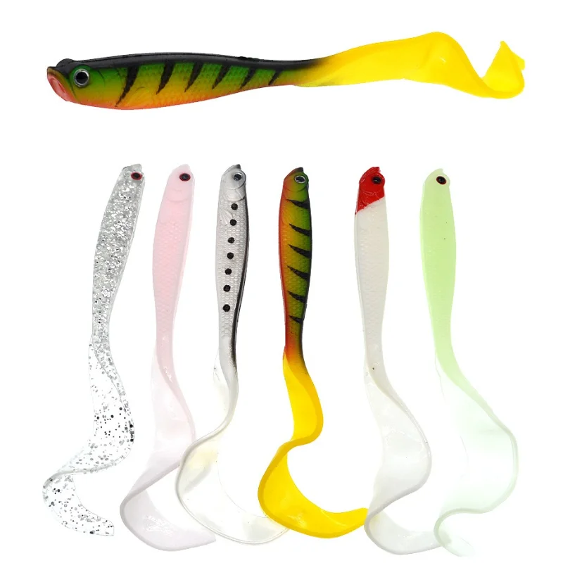 1pcs Bionic Insect Lure Soft Worm with Long Tail 12.5cm 5.5g