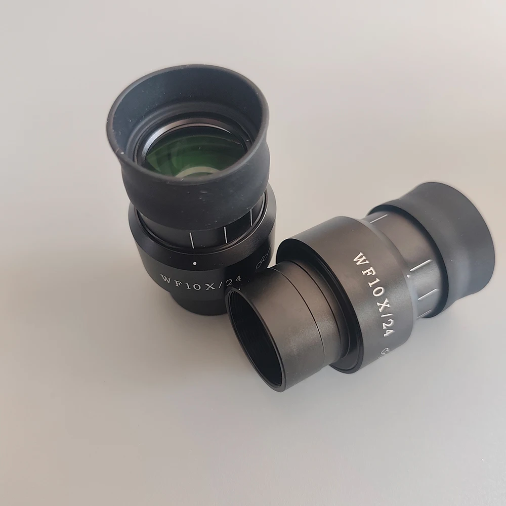 1 шт., 2 шт., WF10X/24 мм, широкий полевой окуляр для микроскопа, диаметр 30 мм, регулируемый для стерео бинокулярного тринокулярного микроскопа