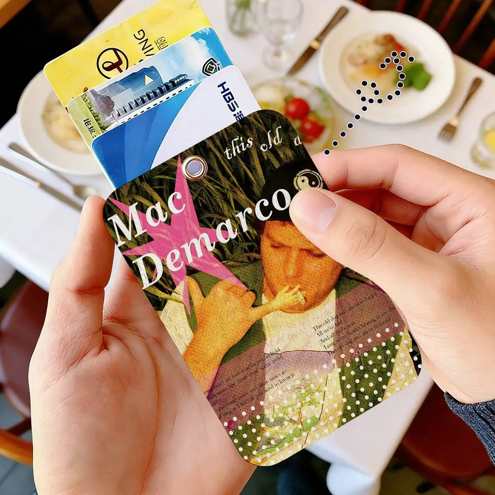 Jizz Jazz Rock M-Mac D-DeMarco music Personalised Holder Suitable for Bank card,Subway, Bus Card Wallet Card Case Badge Holder