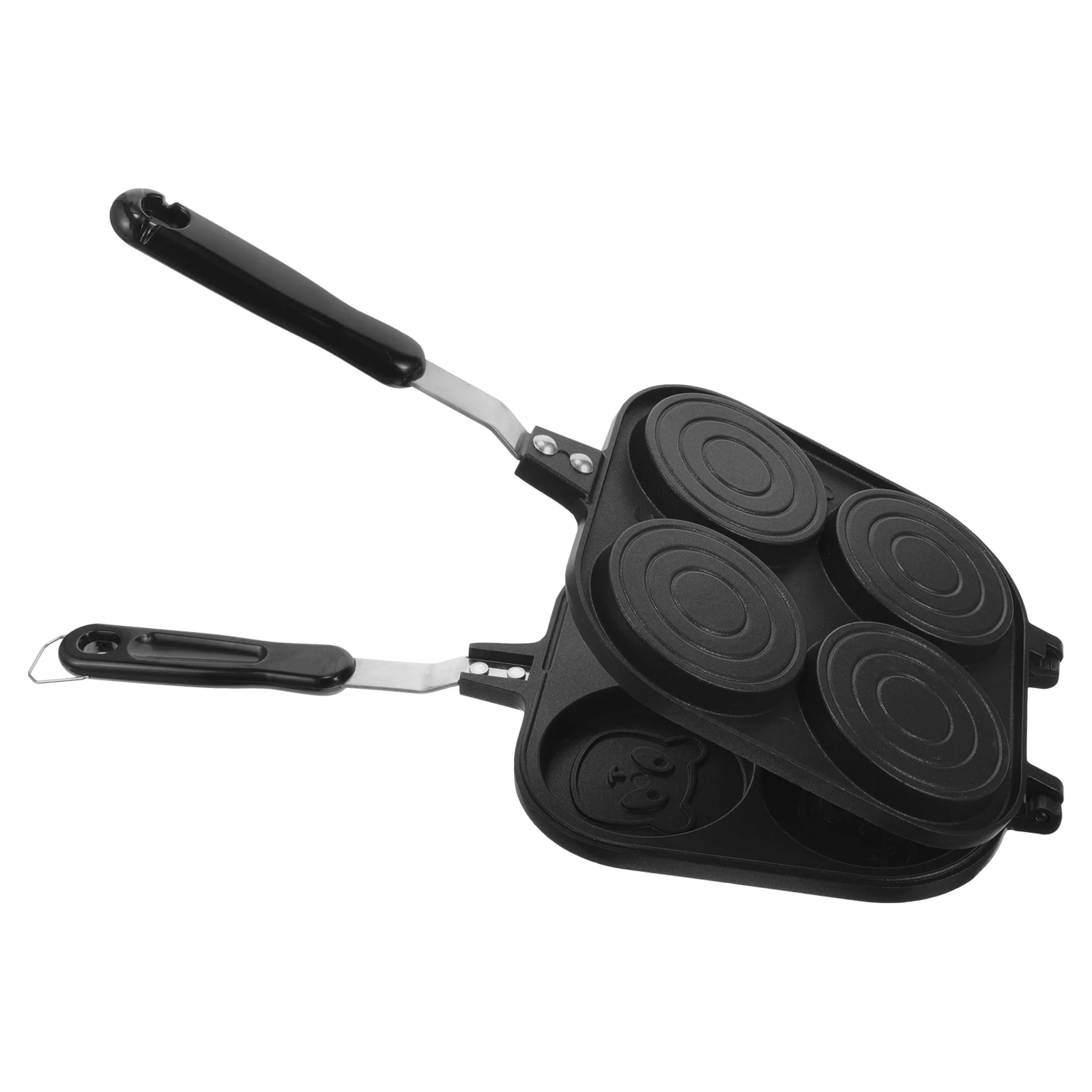 

Aluminum Alloy hole Wheel Pie Pan Deep Frying Egg Breakfast Skillet Non stick Non Stick Frying Pan Kitchen Gadget Pancake Maker