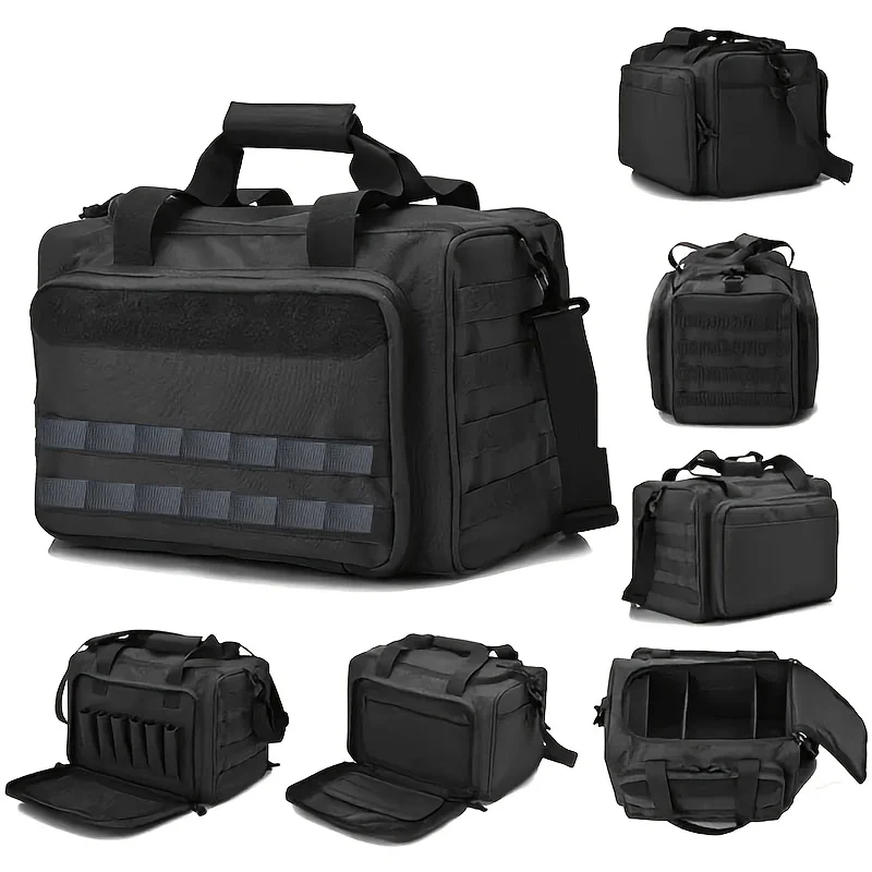 Handbag Tactical Bag for Men & Women, Travel Gym Bag for Sports Equipment, Outdoor Camping & Hiking (Black)
