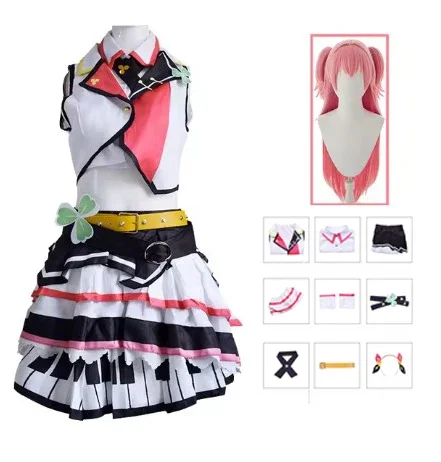 Kiritani Haruka Hanasato Minori Momoi Airi Hinomori Shizuku Cosplay Anime Project Sekai Colorful Stage feat Hatsune Miku Costume