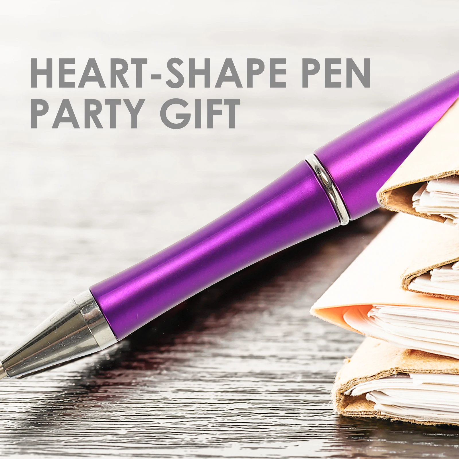 

48Pcs Colorful Valentine Theme Heart Ballpoint Pen Comfortable Handle Multi-Function Writing Pen Gift Home Supplies