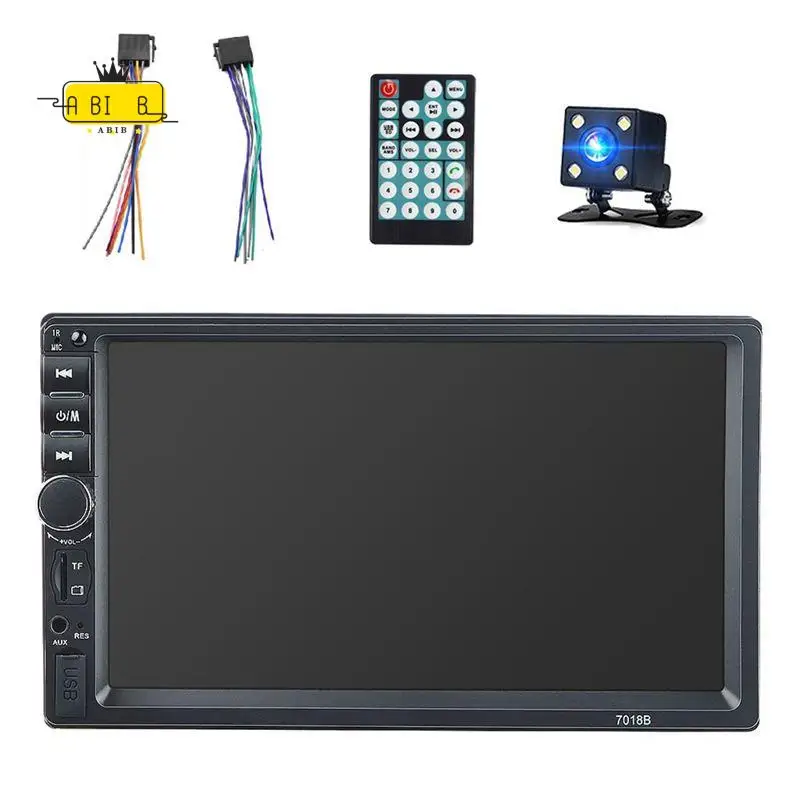 ABIB -Universal 7Inch 2 Din Touch Screen Stereo Player MP5 Bluetooth Multimedia Player With Camera 7018B