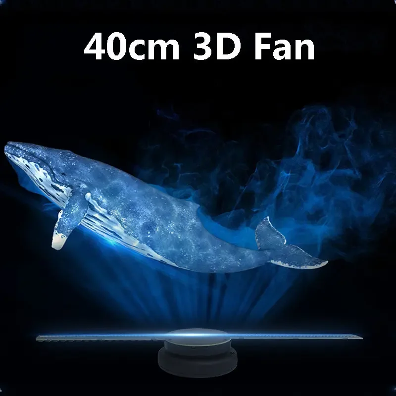 3dホログラムファンwi-fi送信画像ビデオ商業用ディスプレイホログラフィックled-42cm