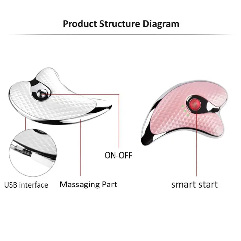 เครื่องนวดส่วนบุคคลแบบพกพาขูด Face Roller เครื่องนวดหน้ายกกระชับผิว