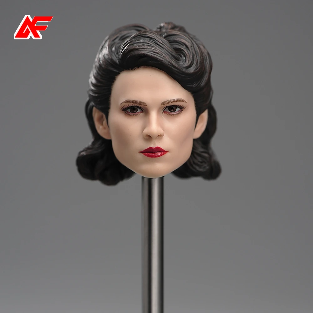 1/6 Scale Carter Hayley Atwell Head Sculpt Model For 12 inches Female Action Figure Body Doll