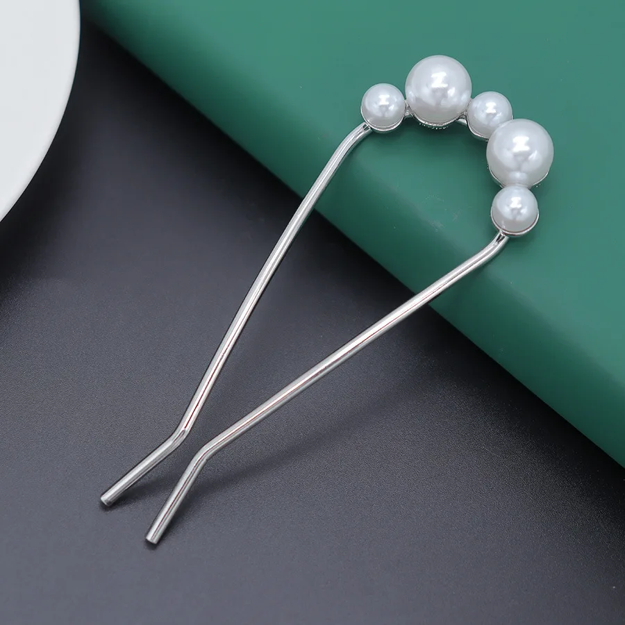 Haarstab im chinesischen Stil für Frauen und Mädchen, Vintage-Haarnadeln, modische U-förmige Haarspangen aus Metall, Haar-Accessoires – Detail 38