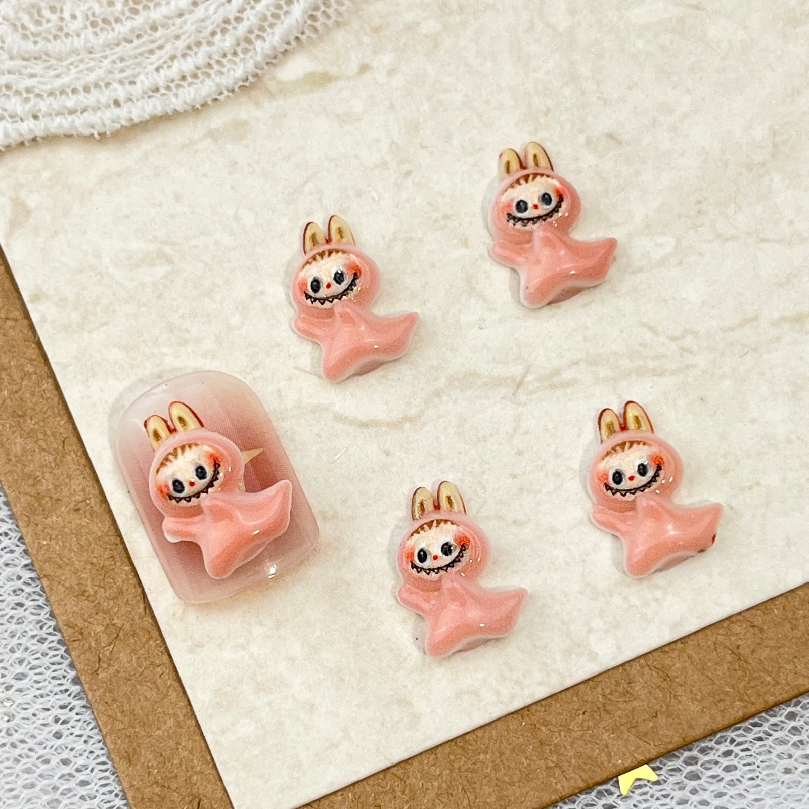 LYLE 20 Stück Niedliche Gruselige Halloween Cartoon Nagelkunst-Charms 3D buLaBU Totenkopf Kürbis Harz Flatback DIY Nageldekorationen Bling Set – Detail 12