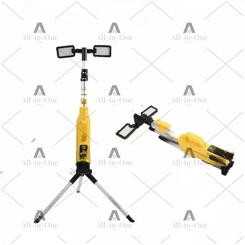 For Portable Standing Tripod Charging Work Light, Rotatable Adjustable Folding Work Light, Maintenance Light