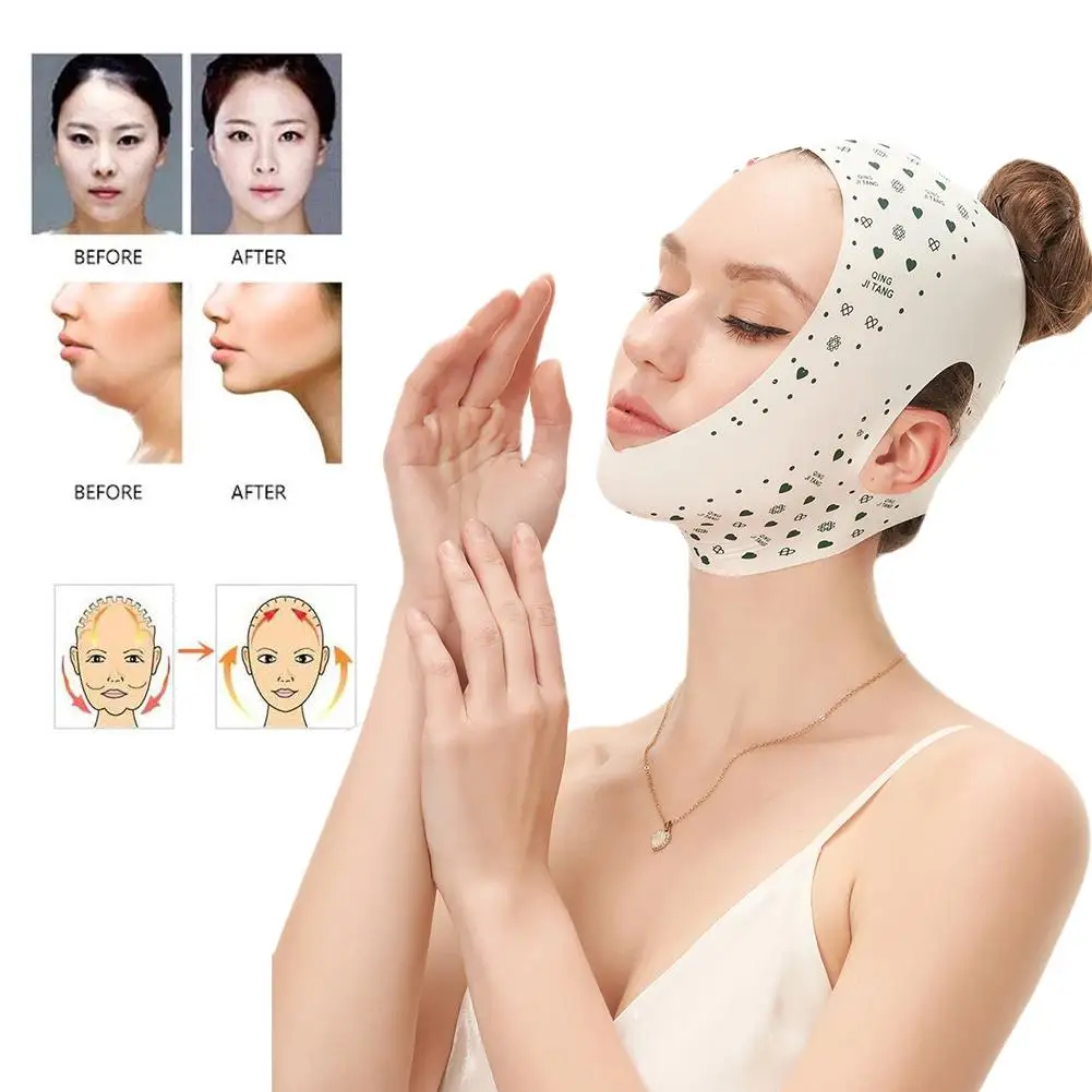 V Face Bandage Lift Up Belt Reduce Double Chin Face Tapes Facial Face Lifting Tool Skin Breathable Care Mask Sculpting Slee Q9U4
