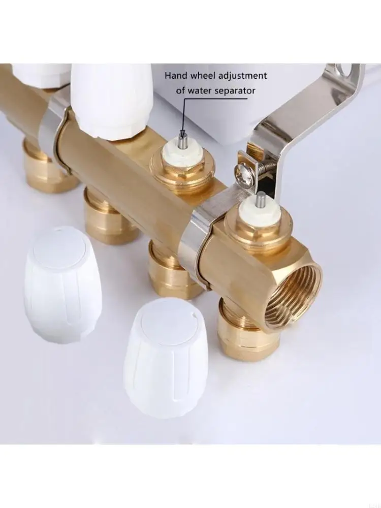 4Pcs Radiator Valves Cover Floor Heating Water Distributor Handwheel Switches 