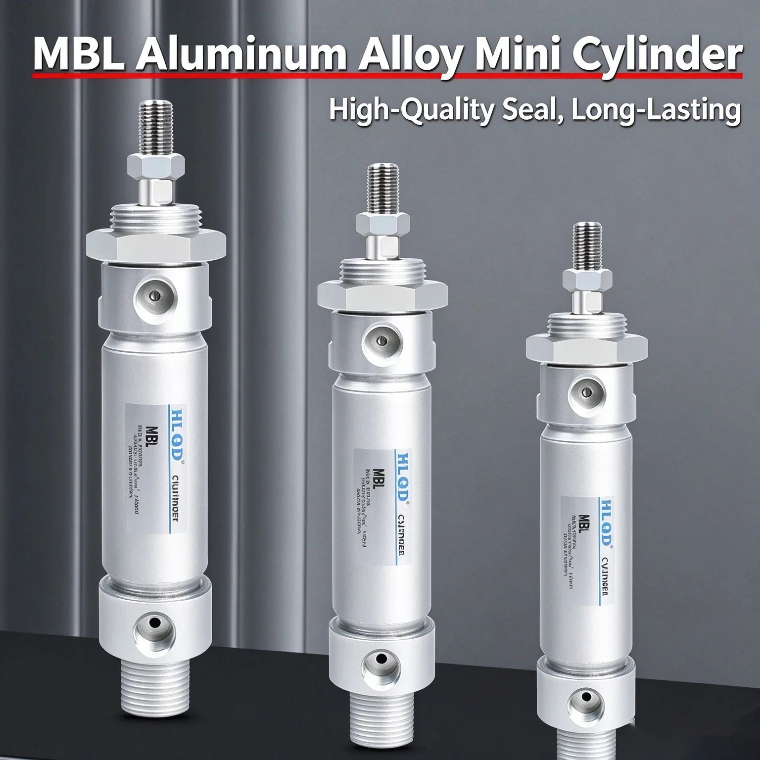Small Pneumatic Cylinders MBL Series Aluminum Alloy Actuator with Magnet Bore Sizes 20mm to 63mm Strokes 25mm to 500mm for Indus