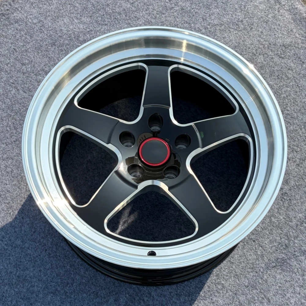 

Black Milled Racing Rim 5X114.3 Alloy Wheels 18X9.5 18X10.5 Staggered Rim Deep Dish 5 Spokes for Weld SM71 Style Car Rims Wheels