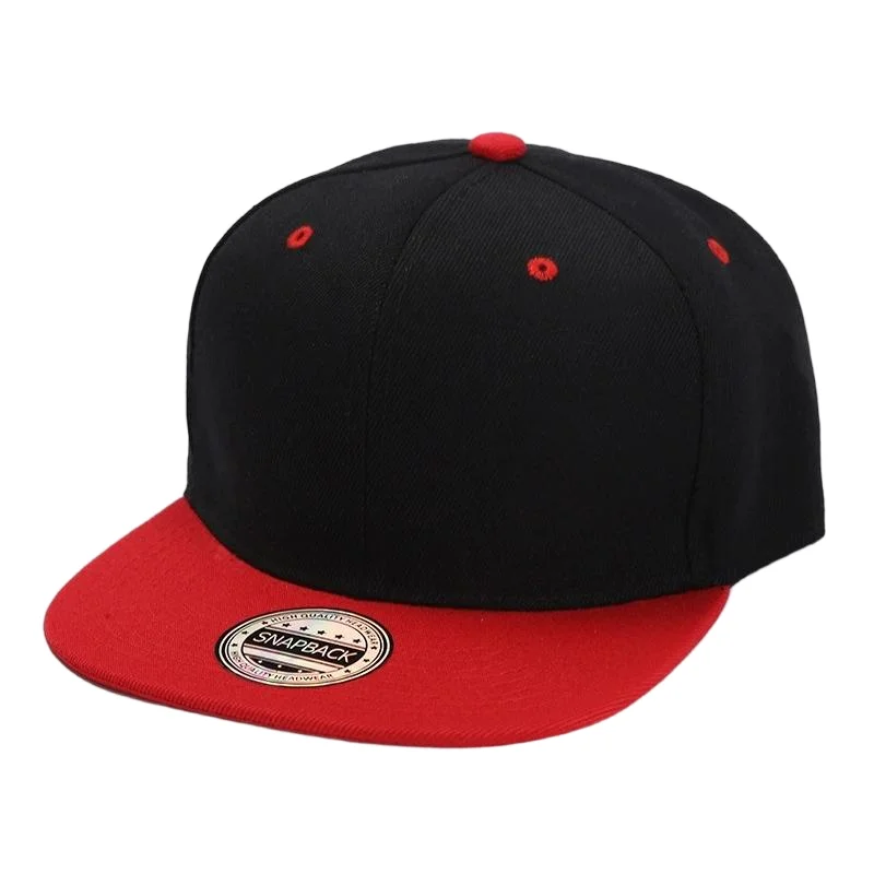 Men's Trendy Hip-Hop Baseball Cap Korean Style Street Fashion Versatile Black Outdoor Street Dance Flat-Brimmed Baseball Cap